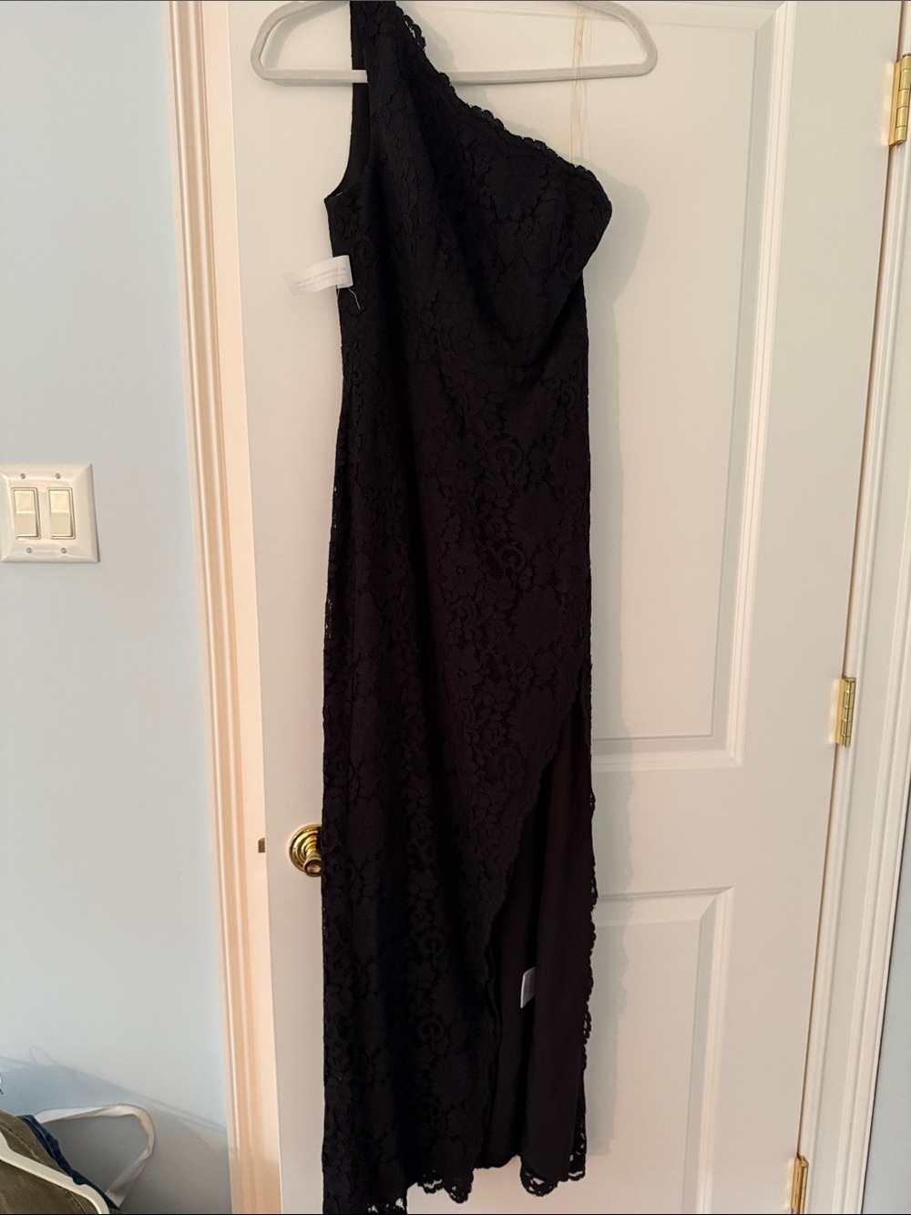 Fame and Partners lace one shoulder dress
